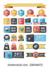 Kitchen sale banner design flat background,eps10