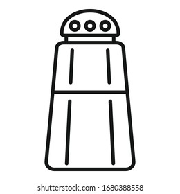 Kitchen salt bottle icon. Outline kitchen salt bottle vector icon for web design isolated on white background