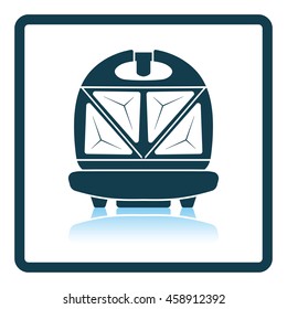 Kitchen sandwich maker icon. Shadow reflection design. Vector illustration.