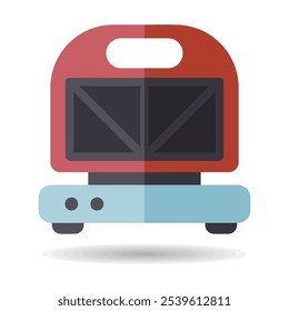 Icono de Vector de sándwich de cocina. Electrodoméstico de cocina eléctrico. Símbolo del gráfico para cocinar el diseño del Sitio web, logotipo, App, UI