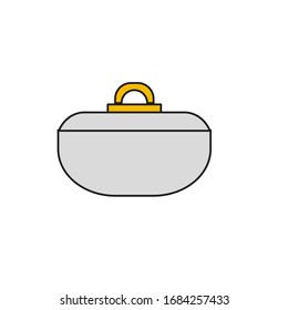 kitchen saucepan on white background