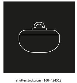 kitchen saucepan on white background