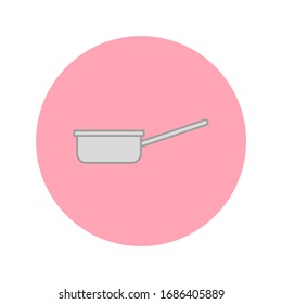 kitchen saucepan on white background