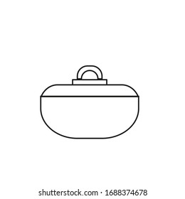Küchensaucepan auf weißem Hintergrund