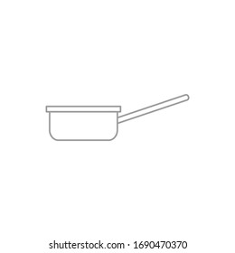 kitchen saucepan on white background