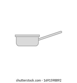 cacerola de cocina sobre fondo blanco