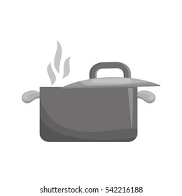 Kitchen saucepan utensil icon vector illustration graphic design