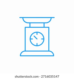 kitchen scale dial icon sign vector