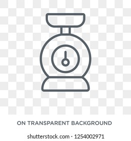 kitchen Scale icon. kitchen Scale design concept from  collection. Simple element vector illustration on transparent background.