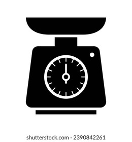 Kitchen scale icon design, illustration design