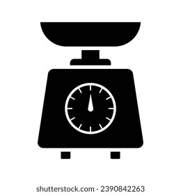 Diseño de iconos de escala de cocina, diseño de ilustración