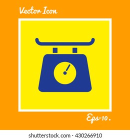Kitchen Scale Icon. Eps-10.