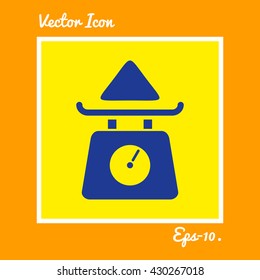 Kitchen Scale Icon. Eps-10.