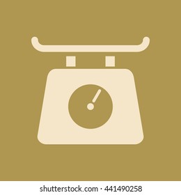 Kitchen Scale Icon. Eps-10.