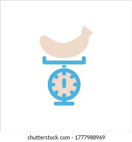 kitchen scale icon flat vector logo design trendy illustration signage symbol graphic simple