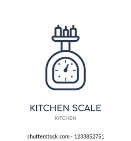 kitchen Scale icon. kitchen Scale linear symbol design from Kitchen collection. Simple outline element vector illustration on white background