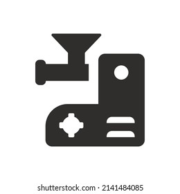 Kitchen scale icon on white background