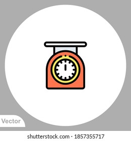 Kitchen scale icon sign vector,Symbol, logo illustration for web and mobile