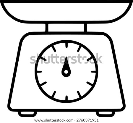Kitchen Scale Icon silhouette in EPS format