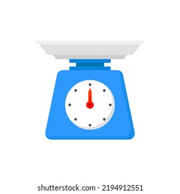 Red analog weighing scale weight Royalty Free Vector Image