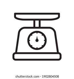 Kitchen Scale Icon Vector Design Template Illustration