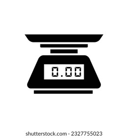 kitchen scale icon vector design template in white background
