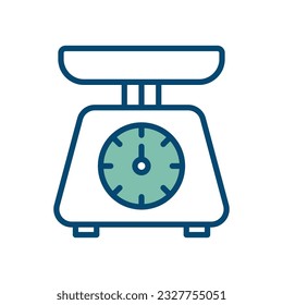 kitchen scale icon vector design template in white background