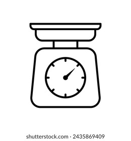 Kitchen Scale Icon vector Design illustration