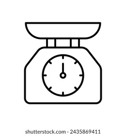 Kitchen Scale Icon vector Design illustration