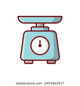 kitchen scale icon vector design template simple and clean