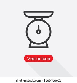 Kitchen Scale Icon Vector Illustration Eps10