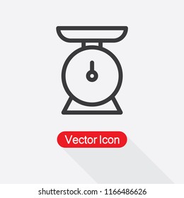Kitchen Scale Icon Vector Illustration Eps10