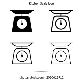 Kitchen Scale icon vector illustration graphic on background