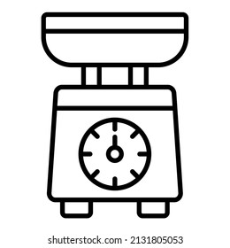 Kitchen Scale icon vector image. Can also be used for web apps, mobile apps and print media.