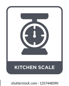 kitchen scale icon vector on white background, kitchen scale trendy filled icons from Measurement collection, kitchen scale simple element illustration