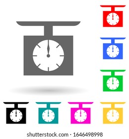 icono de estilo multicolor a escala de cocina. Simple glifo, vector plano de herramientas de cocina iconos para ui y ux, sitio web o aplicación móvil