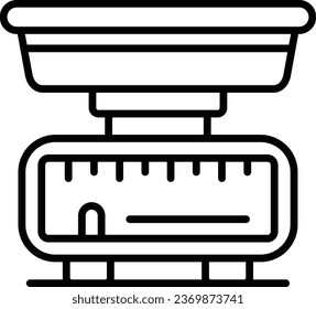 Kitchen Scale Pixel Perfect Detail Icon