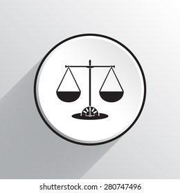 kitchen scale vector icon 