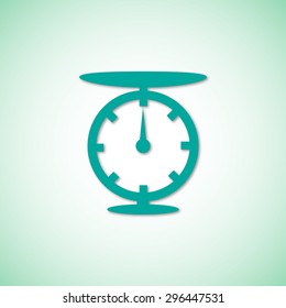 kitchen scale vector icon 