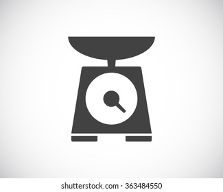 kitchen scales black icon