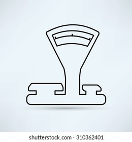 Kitchen scales icon
