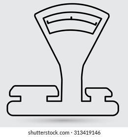 Kitchen scales icon