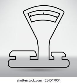 Kitchen scales icon