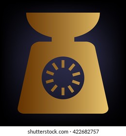 Kitchen scales icon