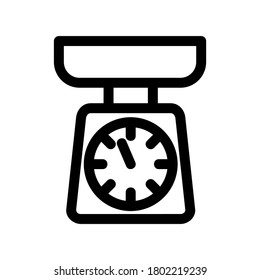 escala de cocina icono o logotipo símbolo de signo aislado ilustración vectorial de alta calidad estilo negro iconos vectoriales
