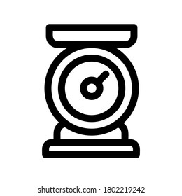 escala de cocina icono o logotipo símbolo de signo aislado ilustración vectorial de alta calidad estilo negro iconos vectoriales
