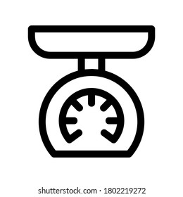 escala de cocina icono o logotipo símbolo de signo aislado ilustración vectorial de alta calidad estilo negro iconos vectoriales
