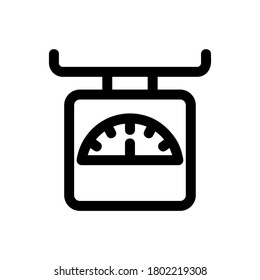 escala de cocina icono o logotipo símbolo de signo aislado ilustración vectorial de alta calidad estilo negro iconos vectoriales
