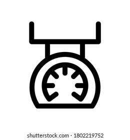 escala de cocina icono o logotipo símbolo de signo aislado ilustración vectorial de alta calidad estilo negro iconos vectoriales
