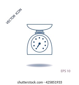Kitchen scales icon, vector design